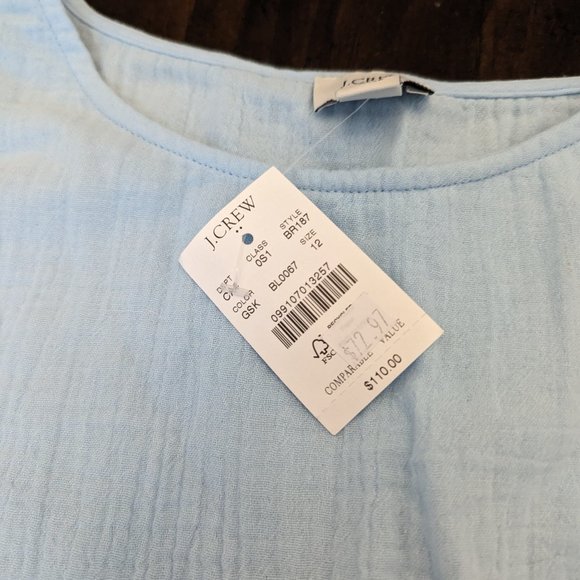 J.Crew Factory Belted Gauze Midi Dress - Picture 10 of 11